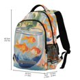 thumbnail image 2 of FORMRS Kids School Backpack Elementary Student Unisex Travel Bookbag with Reflective Stripes, Blue Goldfish Bowl, 2 of 7