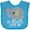 Turquoise, variant on Inktastic My Abuelita Loves Me Boys or Girls Baby Bib