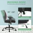thumbnail image 4 of Mesh Desk Chairs Big and Tall Office Chair Ergonomic Computer Chair Weight Limit 400 lbs Heavy Duty Task Chair with Wheels and Adjustable Arms & 23 Inch Wide Seat,Red, 4 of 7