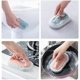 thumbnail image 4 of 3PCS Cleaning Brush Home Kitchen Bathroom Tub Tile Wall Floor Household Decontamination Brush Magic Sponge Tub Scrubber, 4 of 5