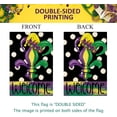 thumbnail image 4 of Newhomestyle Mardi Gras Fleur de Lis Welcome Garden Flag 12 x 18 Inch Vertical Double Sided Polka Dot New Orleans Carnival Celebration Holiday Party Yard Farmhouse Outdoor Decoration, 4 of 4