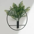 thumbnail image 3 of EGNMCR 1Pcs Wall Plant Decor Round Artificial Plants With Metal Round Hanging Hoop For Modern Home Decor wall hanging, 3 of 7