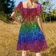 thumbnail image 5 of Vestido divertido de manga corta, vestido de cumpleaños para mujer, vestido largo de verano para mujer, vestido largo de verano para uso diario., 5 of 7