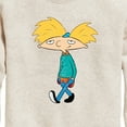 thumbnail image 3 of Hey Arnold! - Distressed Arnold - Toddler And Youth Crewneck Fleece Sweatshirt, 3 of 5