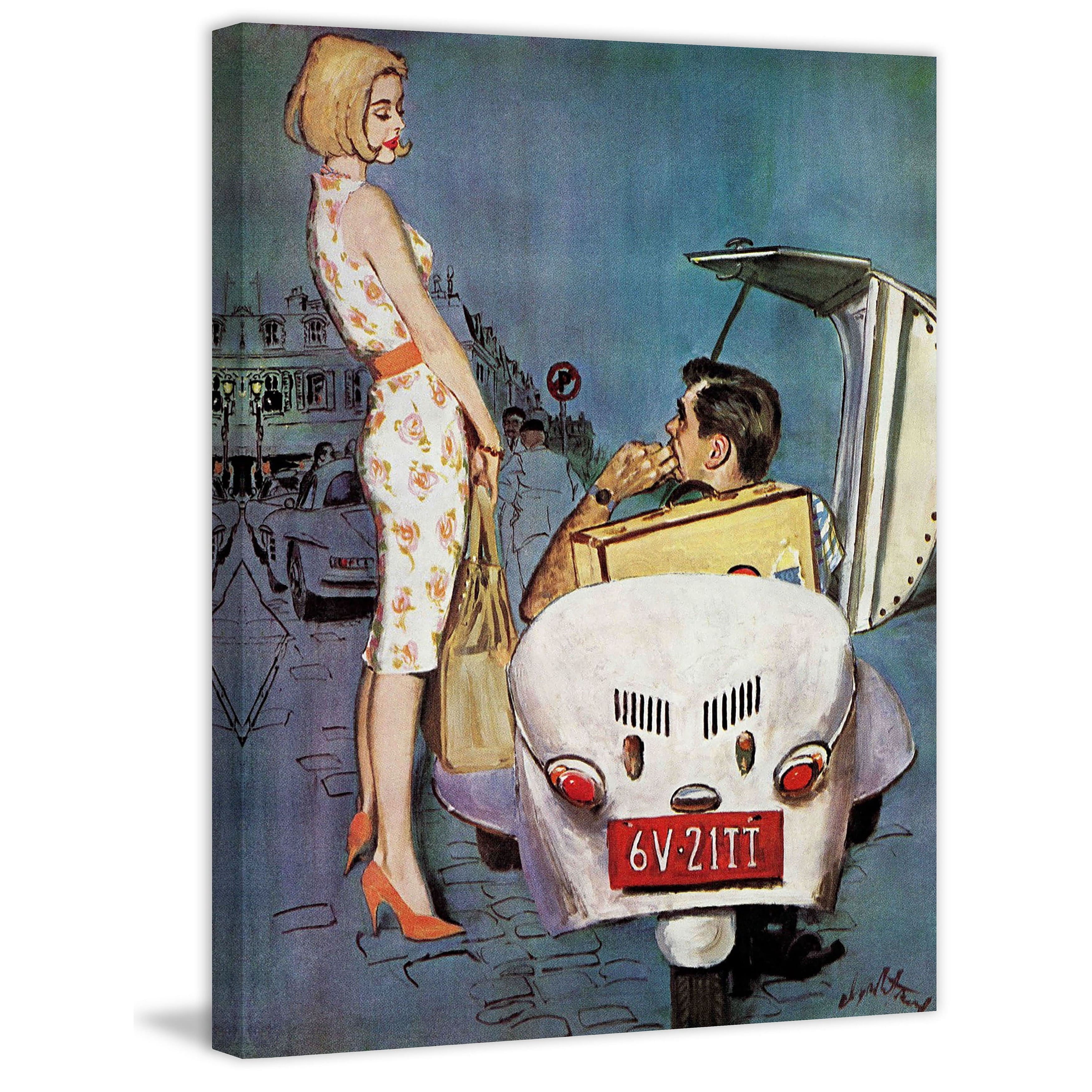 Marmont Hill "The Casanova Car" by Coby Whitmore Painting Print on Canvas