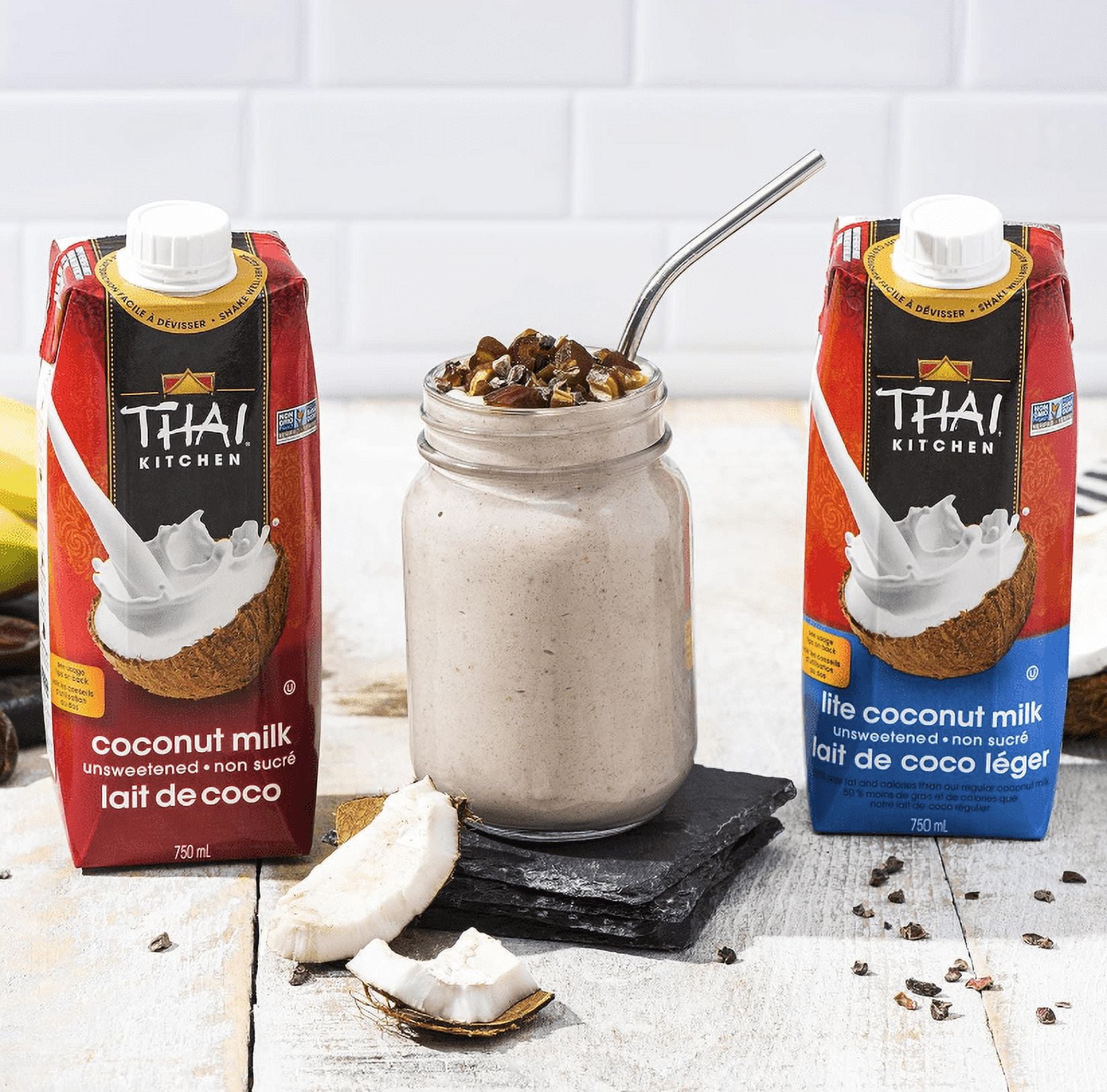 Lait de coco Tetra Lite de Thai Kitchen 750ML