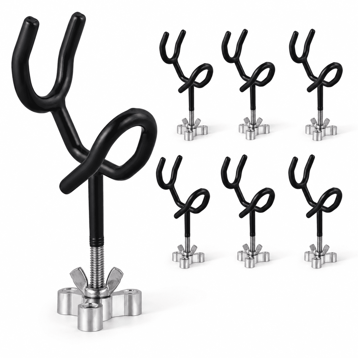 8 Pack Steel PVC Coated Boat Fishing Rod Holders with 20° Sure Grip
