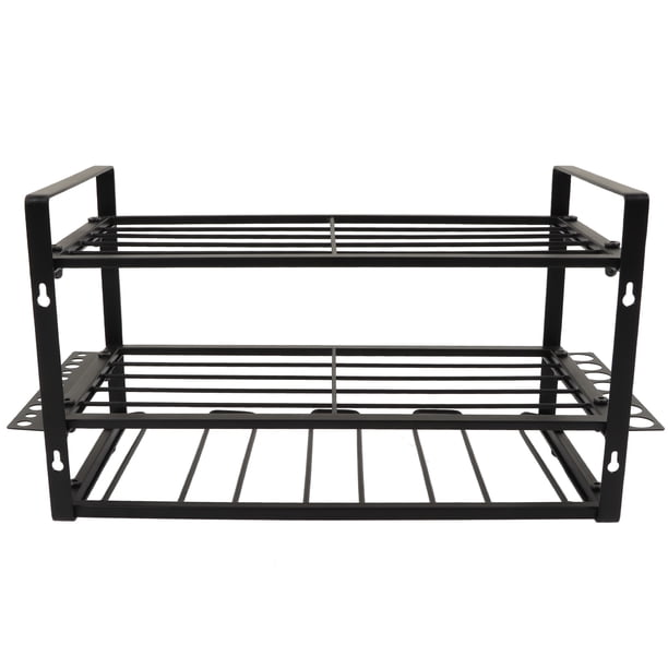 Garage Tool Storage Rack Shelf, Alloy Steel Wall Mounted Multi Purpose ...