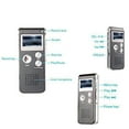 thumbnail image 3 of Digital Voice Recorder Voice Activated Recorder for Lectures, Meetings, Interviews 8GB Audio Recorder Mini Portable Tape Dictaphone with Playback, USB, MP3, 3 of 9