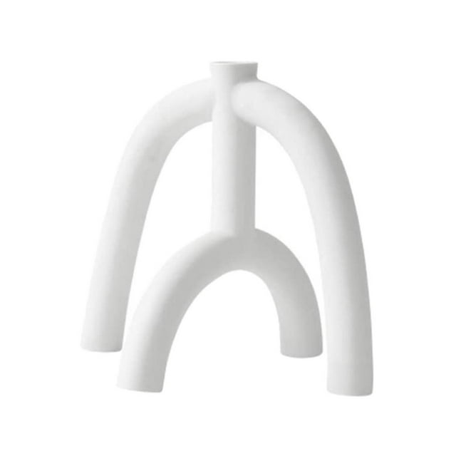 DOLITY Ceramic Candleholder Wedding Home Table Candlesticks 19cx18cm