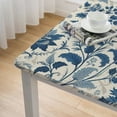 thumbnail image 4 of HAOXIT Square Tablecloth - Washable Table Cover with Dust-Proof Wrinkle Resistant for Restaurant, Picnic, Indoor and Outdoor Dining, (Dark Blue) 54''x54'', 4 of 7