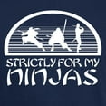 thumbnail image 3 of CafePress - Strictly For My Ninjas Dark T Shirt - Men's Classic Graphic Cotton T-Shirt, 3 of 4
