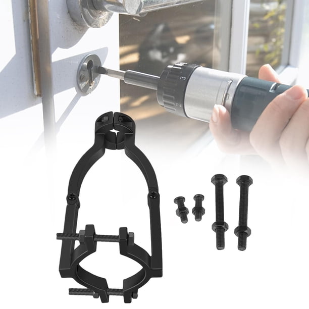 Adaptador de broca para agujeros cuadrados, abrazadera negra, diámetro entre 38mm y 55mm de potencia Estilo B Cola Adaptador de broca