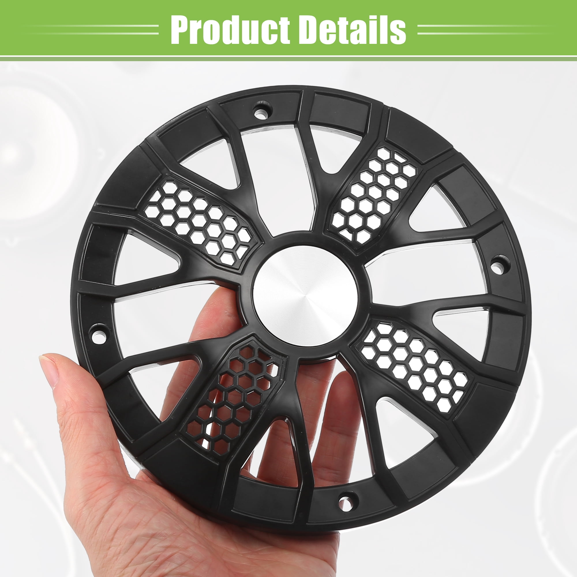 Unique Bargains Universal Car Speaker Grills Cover with Mounting Screws ABS 6"