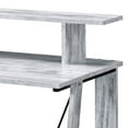 thumbnail image 3 of Writing Desk with V Shaped Frame Antique White and Black - Saltoro Sherpi, 3 of 5
