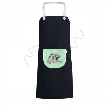 

Temple Classicism Divinity Temple Apron Bib Sarong Cooking Baking Kitchen Pocket Pinafore