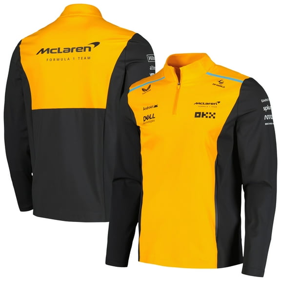 Men's Castore Orange McLaren F1 Team 2024 Quarter-Zip Top