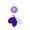 Purple, variant on Flower Feather Cat Teaser Wand with Bell, Replacement Head Interactive Toy for Indoor Cats for Exercise and Fun, Blue