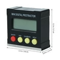 thumbnail image 2 of HAMPPLIES Mini Digital Inclinometer 1Pcs Rectangular Angle Measuring Tool for Construction Woodworking, 2 of 3