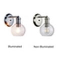 thumbnail image 4 of CHLOE Lighting OXA Transitional 1 Light Brushed Nickel Indoor Wall Sconce 6" Wide, 4 of 4