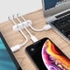 thumbnail image 2 of Clips organizadores de cables de escritorio, paquete de 3, organizador de cables, gestión de cables, almacenamiento de cables para cargadores USB, mouse y auriculares, 2 of 5