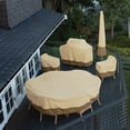 thumbnail image 4 of Classic Accessories Veranda Water-Resistant 13 Foot Offset Patio Umbrella & Frame Cover in Pebble/Bark/Earth, 4 of 11