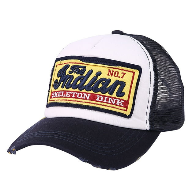 MIASHUI Casquette de Baseball en Maille Unisexe pour Sports et Usage Quotidien, Ajustement Réglable pour Confort, Design Respirant pour Protection Solaire et Style Marine
