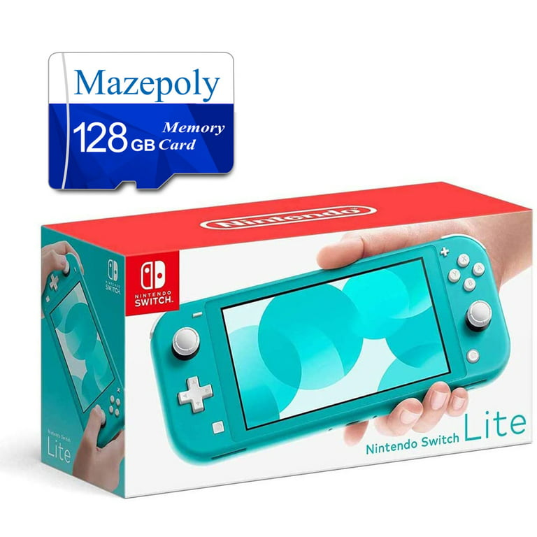 Deqenereret dreng Dangle Newest Nintendo Switch Lite Game Console, Turquoise Blue, 5.5” Touchscreen,  Built-in Plus Control Pad, Mazepoly 128GB Memory Card with Adapter,  Built-in Speakers, 3.5mm Audio Jack - Walmart.com