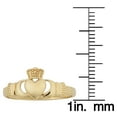 thumbnail image 3 of KoolJewelry 14k Yellow Gold High Polish Claddagh Ring (size 5 - 9) | Jewelry for Women, 3 of 4