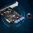 thumbnail image 6 of 2X PCI Express USB 3.0 19 Pin Expansion Card PCIE 1X to 2 Ports USB 3 19 Pin Adapter Internal USB3 20Pin Hub Header, 6 of 6