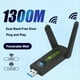thumbnail image 3 of Adaptador WiFi USB3.0 de 1300Mbps, Doble Banda, 2,4G, 5Ghz, Antena Dongle Sans WiFi, Adaptador de Tarjeta USB Ethernet, 3 of 10
