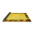 thumbnail image 2 of Ahgly Company Indoor Round Solid Yellow Modern Area Rugs, 6' Round, 2 of 4