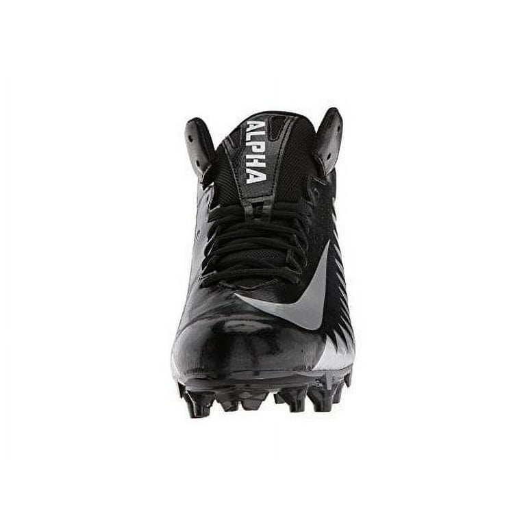 Nike alpha menace varsity mid black men's football cleat hotsell