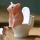 thumbnail image 1 of Adornos de escritorio de cerditos para niños, muñeco de cerdito sentado en el inodoro, adornos de animales en miniatura., 1 of 2