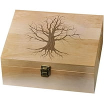 1 Pc Wooden Memory Keepsake Box Decorative Boxes Dead Branches Tree Memory Box with Hinged Lids Plant Keepsake Chest