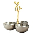 thumbnail image 2 of Elegance Heim Concept Golden Vine Hammered Triple Bowl, 2 of 8