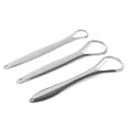 thumbnail image 3 of Rascador de lengua, útil limpiador de lengua de acero inoxidable quirúrgico para adultos y niños, raspador de lengua de metal profesional para reducir el mal aliento, ayuda a su higiene bucal, 3 of 5