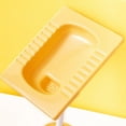 thumbnail image 3 of DOLITY Plastic Bathroom Soap Dish Anti-Slip Soap Dish Container Kitchen Sponge Soap Box C Yellow, 3 of 8