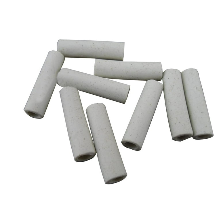 10 Pcs 5/6/7mm Dia Ceramic Insulation Tube Twin Bore Porcelain Insulator  Pipe for Heating Element 