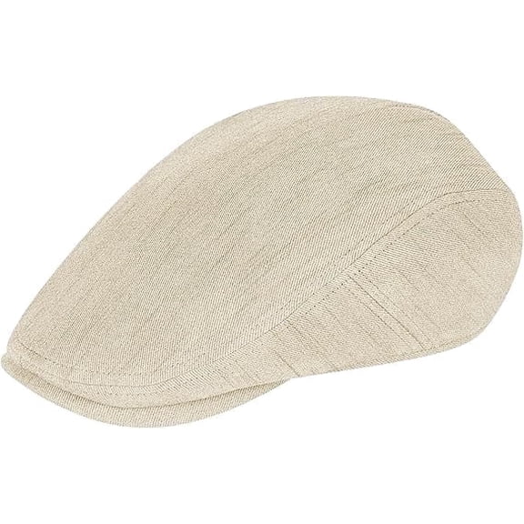 Aurelia Linen Blend Newsboy Cap for Men Adjustable Flat Hat Classic Gatsby Cabbie Ivy Cap Driving Hunting Golf Summer Hat