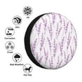thumbnail image 4 of Wukai Lavender Flowers Print Spare Tire Cover for RV Trailer,Waterproof PVC Faux Leather Wheel Cover Fit for Truck,Trailer,RV,SUV,Camper and Most Vehicle-15 inch, 4 of 6