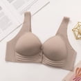 thumbnail image 4 of UngA Woman Bra Plus Size Bras 2025 Seniors Women's Comfortable Front Close Button Bras No Underwire Push Up Bra Deals of Today Khaki,M, 4 of 6