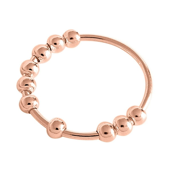 Anillo De Ansiedad Para Mujer, Anillo De Dedo Con Cuentas, Regalo Para Amigos Y Familiares Minnieouse AP007447-06