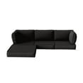 thumbnail image 2 of Snubbull Patio Furniture Cushions, Replacement Outdoor Cushions for 4-Seat Sectional Sofa,Waterproof & Zipped, Black, 2 of 6