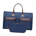 thumbnail image 2 of Bolsa de lona para ropa, bolsa de viaje de negocios, portátil, con compartimento para zapatos, bolso de hombro para hombre, bolsa de mano para ropa, Azul oscuro, 2 of 8