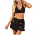 thumbnail image 1 of YDLCAFD Easter Womens Crocheted Hollowed Out Two Piece Summer Bikini Beach Wear Swimsuit, 1 of 5