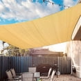 thumbnail image 1 of Vela de sombra rectangular 2 x 3 m, 95% de protección anti-UV, HDPE transpirable para jardín, balcón, terraza, actividades al aire libre - Color arena, 1 of 5