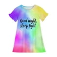 thumbnail image 3 of RXIRUCGD 2025 Vêtements d'Été pour Enfants 3-12 Ans Mode Imprimée Pyjama Rêveur Mi-Mollet Chemise de Nuit, 3 of 3