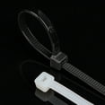thumbnail image 2 of Brida de nailon para cables de plástico de color blanco y negro enrollada con cinta de 3 x 100 x 150 x 4 x 200 x 250 x 5 x 8, 2 of 5