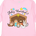 thumbnail image 4 of Inktastic Feliz Navidad Cute Nativity Scene Boys or Girls Long Sleeve Toddler T-Shirt, 4 of 5